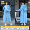 Nuevo Impermeable de Moda Multifuncional Anti Lluvia Torrencial Adecuado para Ciclismo Senderismo Doble Capucha Exterior para Bicicleta Scooter Eléctrico Capa de Lluvia