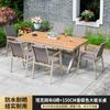 Mesa y Sillas Combinadas para Patio Exterior Celebridad de Internet Villa Mesa y Sillas de Exterior Balcón Tienda de Té con Leche Resistentes a Altas Temperaturas Mesas y Sillas para Calle Peatonal