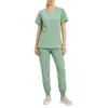 Dropshipping Internacional Uniforme de Trabalho para Enfermeiros Roupa para Lavagem das Mãos Manga Curta Roupa Cirúrgica para Doutores Vestuário para Equipe Médica
