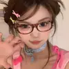 Gafas Lindas de Gatito Ins Populares Milenial Marco Sexy Artefacto de Maquillaje Femenino Sin Graduación Planas Ligeras Estilo K