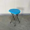 Banqueta Dobrável de Plástico Banqueta Alta Banqueta Portátil para Exterior Cadeira Banqueta para Banheiro Doméstico Cadeira Economizadora de Espaço Mesa de Jantar Banqueta Redonda Banco Pequeno