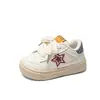 Zapatos Blancos con Estrellas Unisex para Niños de Primavera y Otoño Suela Suave Zapatos Casuales de Tabla Zapatos Deportivos para Niños Pequeños Zapatos para Caminar para Bebés