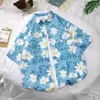 Camisa floral de manga corta ropa de la isla de Hainan ropa de playa Sanya estilo hawaiano viaje a Tailandia casual suelta para hombres y mujeres