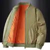 Jaqueta Piloto Nova Primavera/Outono 2026 Casual Americano Resistente a Amassados À Prova de Vento Não Precisa Passar Fácil de Cuidar Roupa Exterior