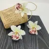 Atacado de Fábrica Venda Quente Transfronteiriça Flores Artificiais Orquídeas Tailandesas Chapéus de Flor Sapatos de Flor Acessórios de Cabeça para Festas Flores na Cabeça Flores Falsas