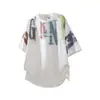 Camisa de Manga Corta Suelta con Letras de Marca Americana de Moda Traje de Moda Tendencia para Hombre Traje de Dos Piezas Shorts Cortos Casuales de Verano