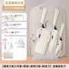 Set de Cuchillos Suplementarios para Alimentos de Bebé Cocina Hogar Cuchillo de Cocina para Bebé Tabla de Cortar Dos en Uno Juego Completo de Herramientas Juego de Cuatro Piezas