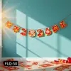Decoraciones de Año Nuevo 2026 Año del Caballo Adornos de Año Nuevo Decoraciones Colgantes Guirnalda Pancarta Decoraciones del Festival de Primavera de Año Nuevo Accesorios