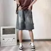 Shorts esportivos de rua estilo americano para atacado, para homens e mulheres, roupas de casal, shorts de verão de corte solto com fita tecida e letras estampadas, modernos