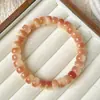 Pulseira de Sementes de Raiz de Bodhi Natural para Homens, Macia e Lisa para Envolver os Dedos, Pulseira de Sementes de Bodhi de Círculo Único para Mulheres, Disponível para Atacado