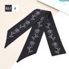 Lenço de Seda Versátil de 96 cm de Comprimento com Laço, Fita Floral e Fita Decorativa para Amarrar no Cabelo ou Decorar Bolsas como Lembrança
