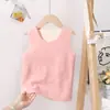 Colete Térmico Infantil, Sem Costura e Personalizável, Proteção Unissex para Barriga de Bebê, Colete Base Ajustado ao Corpo, Jaqueta Sem Mangas de Lã para Outono e Inverno