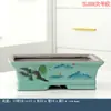 Maceta de Cerámica Suculenta Bonsái Arena Púrpura Rectangular Tallada Interior Simple Personalizada Pintada a Mano Maceta para Espárragos