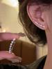 Brinco de Prata Esterlina com Arco Elegante e Diamante Flash para Mulheres 2023 Nova Entrada Tarraxas de Orelha de Luxo Design de Nicho Tendência de Orelha de Alta Qualidade