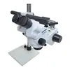 Máquina de microincrustación A1 Microscopio con soporte fijo Zoom continuo Detección de joyería Amplificación Instrumento óptico Lente Marco de hierro