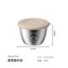 ¡Guau! Caja para mojar de acero inoxidable 304 personalizada con tapa, taza sellada para salsa de pollo frito, recipiente para condimentos de ketchup para ensaladas
