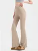 Pantalones de yoga acampanados, de cintura alta, levanta glúteos, de pierna ancha, aptos para petite, que alargan la figura, pantalones acampanados adelgazantes, pantalones de yoga para Pilates y fitness