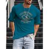 2022 Roupas masculinas europeias e americanas da Amazon, série de TV americana Huangshi yellowstone, manga comprida, gola redonda, top masculino impresso em 3D