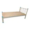 Perfil cama individual apartamento dormitorio cama individual de hierro hotel dormitorio cama de hierro se puede procesar bajo pedido sin ruido anormal