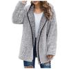 Suéter de manga larga con solapa de color liso informal, disponible en stock, otoño e invierno 2023, disponible en Europa y América transfronteriza, Amazon Wish AliExpress eBay.