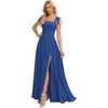 Vestido de Noche Nuevo de Verano y Otoño 2026 para Mujer de Amazon Transfronterizo, Elegante Vestido Largo con Tirante Ajustable, Vestido de Banquete