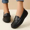 Nuevos Mocasines de Ancho Amplio Casuales Planos para Mujer Suela Suave Parte Superior Suave Zapatos de Madre Cómodos Talla Grande Mocasines Zapatos para Mujer