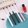 Atacado Haste Curta Única Cabeça Redonda Cabeça Inclinada Caneta de Fototerapia para Nail Art Ferramenta de Fototerapia para Iniciantes Pincel Caneta de Fototerapia com Cabeça Inclinada Francesa