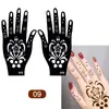 Plantillas de Henna para Manos de Venta Caliente Transfronterizas, Huellas de Mano para Bodas, Decoraciones de Manos para Escenario, Tatuajes Temporales de Mano