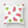 Funda de almohada con fruta fresca de verano, funda de cojín para sofá de casa, fábrica al por mayor, soporte de entrega de una sola pieza