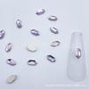 Accesorios Súper Brillantes para Uñas Paquete Mixto Rhinestones Irregulares de Fondo Plano Morado Claro Rhinestones para Uñas con Forma de Rombo Rhinestones de Cristal Aurora al por Mayor