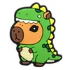 Capivara Fofa Desenho Animado Criativo Plástico Macio PVC Flor para Sapato Personalizada Sapato Croc Fivela de Sapato Fivela Decorativa Acessórios Pronta em Estoque Atacado