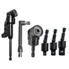 Varilla Adaptadora para Destornillador Eléctrico con Vástago Hexagonal de 1/4", Cabeza Cuadrada de 1/2", Juego de Adaptadores de Esquina con Socket de 3/8", Colorido