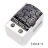 Set de cuatro piezas para hombre de corbata y pañuelo de bolsillo, caja de regalo, negocio, boda, vestido de novio, casual, corbata paisley