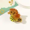 Presilha de Cabelo Fofa Desenho Animado Animal Série Oceano Pequena Imitação Acetato Concha Golfinho Estrela do Mar Franja Lateral Filhote