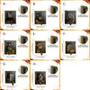 Ímã de geladeira de madeira de camada dupla criativo de gato de Halloween estilo vintage decoração de casa decoração magnética criativa