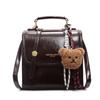 Mochila Vintage com Contraste de Cores Feminina Nova Primavera 2025 Mochila Escolar para Estudantes Grande Capacidade Bolsa de Ombro para o Dia a Dia