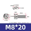 Aço inoxidável 304 DIN912 Cabeça de copo arruela de mola hexagonal parafuso de máquina de combinação dupla cabeça cilíndrica recartilhada M3M8