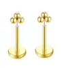 Conjunto de Brincos de Aço Inoxidável Mais Vendido da Amazon, Piercings de Lábio com Zircônia, Brincos de Luxo Leve, Conjunto de Brincos, Venda Direta Atacado de Fábrica