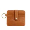 12224 Porta-Cartões de Couro com Fivela de Cera de Óleo Vintage para Homens, Carteira de Couro Multifuncional para Moedas para Mulheres, Estojo de Couro para Carteira de Motorista