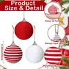 Decoração de Árvore de Natal de Novo Produto Transfronteiriça Decoração Feita à Mão Presente Pendurado Corda de Algodão Bola de Natal Pequeno Pingente Pingente de Atmosfera Festiva