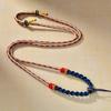 Nuevo Cordón de Collar de Color Xizang Cuerda Thangka Cuerda Colgante Negra Algodón Frotado a Mano Cuerda de Cadena para Clavícula Tejida a Mano
