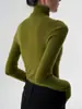 Ss Studio un Tejido de Lana Muy Cómodo con Cuello Cisne y Cuello Alto Tejido para Capas Interiores