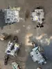 Caja de cambios auxiliar de motocicleta de tres ruedas usada, potenciador delantero, caja de cambios central de cuatro velocidades v3v2, cinco velocidades, toma de fuerza