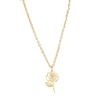 Collar Colgante Flor de Cumpleaños Diciembre Joyería Europea y Americana Transfronteriza Regalo del Mes de Nacimiento Cadena para Clavícula de Mujer Coreana