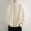 Nuevo cárdigan para hombre de otoño e invierno, estilo simple 'old money', sensación de alta gama, tejido cálido, venta al por mayor de fábrica transfronteriza