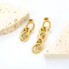 Pendientes de Acero Inoxidable Estilo Ins Europeo y Americano, Modernos, Simples y Versátiles, Diseño de Estilo Fresco, Pendientes de Exportación con Cadena de Borlas