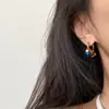Maillard Estilo Chino Nuevo Pendientes de Borla con Cuentas de Ojo de Tigre Perla Pendientes de Otoño e Invierno Lujo Ligero Retro Gama Alta para Mujer
