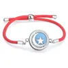Cuerda Roja Moda Sencilla Difusor de Aceites Esenciales Aromaterapia Caja Pequeña Pulsera Redonda Accesorios de Joyería Caja de Fragancia Decoraciones