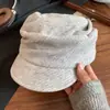 Boina plisada estilo japonés Yamamoto para mujer 2025 Otoño e Invierno Adelgazante Sombrero de hiedra Circunferencia de cabeza grande Versátil Sombrero de artista