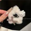 Otoño e Invierno Lindo Gato de Peluche Estrella Pinza para el Cabello Caricatura Dulce y Fresca Pinza para el Flequillo de Niña Accesorios de Pasador Adornos para el Cabello